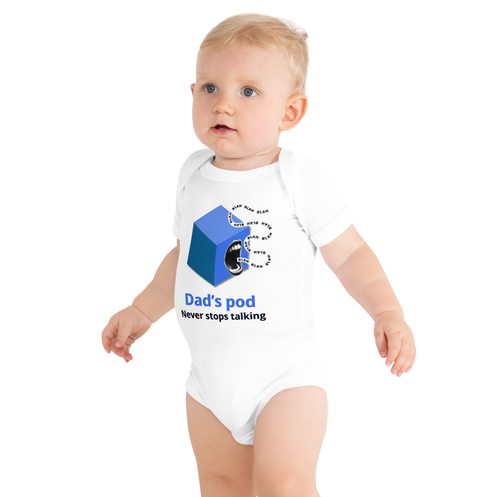 Geeky Baby Bodysuit – Kubernetes Inspired Outfit – Dad’s Pod Never Stops Talking