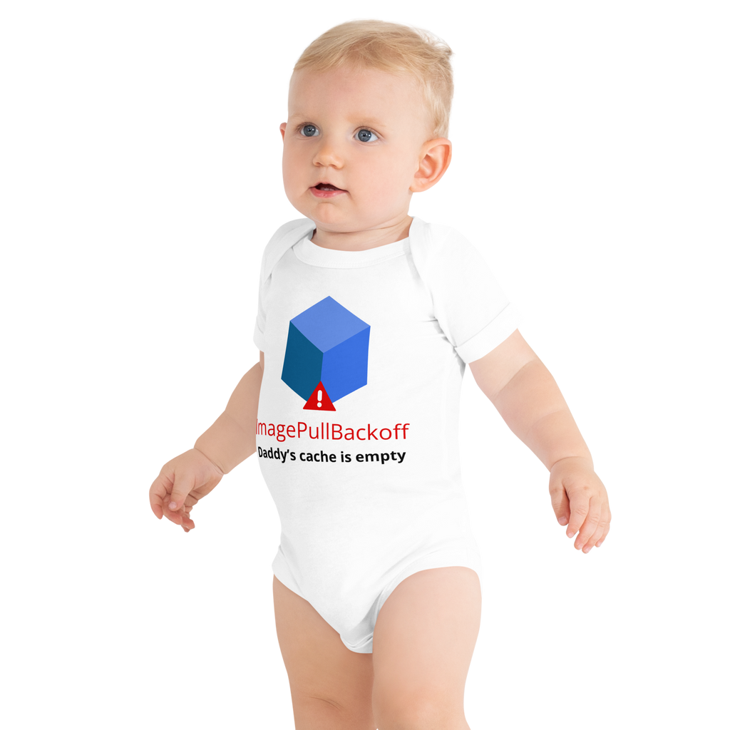 Baby Short Sleeve One Piece – ImagePullBackOff Edition