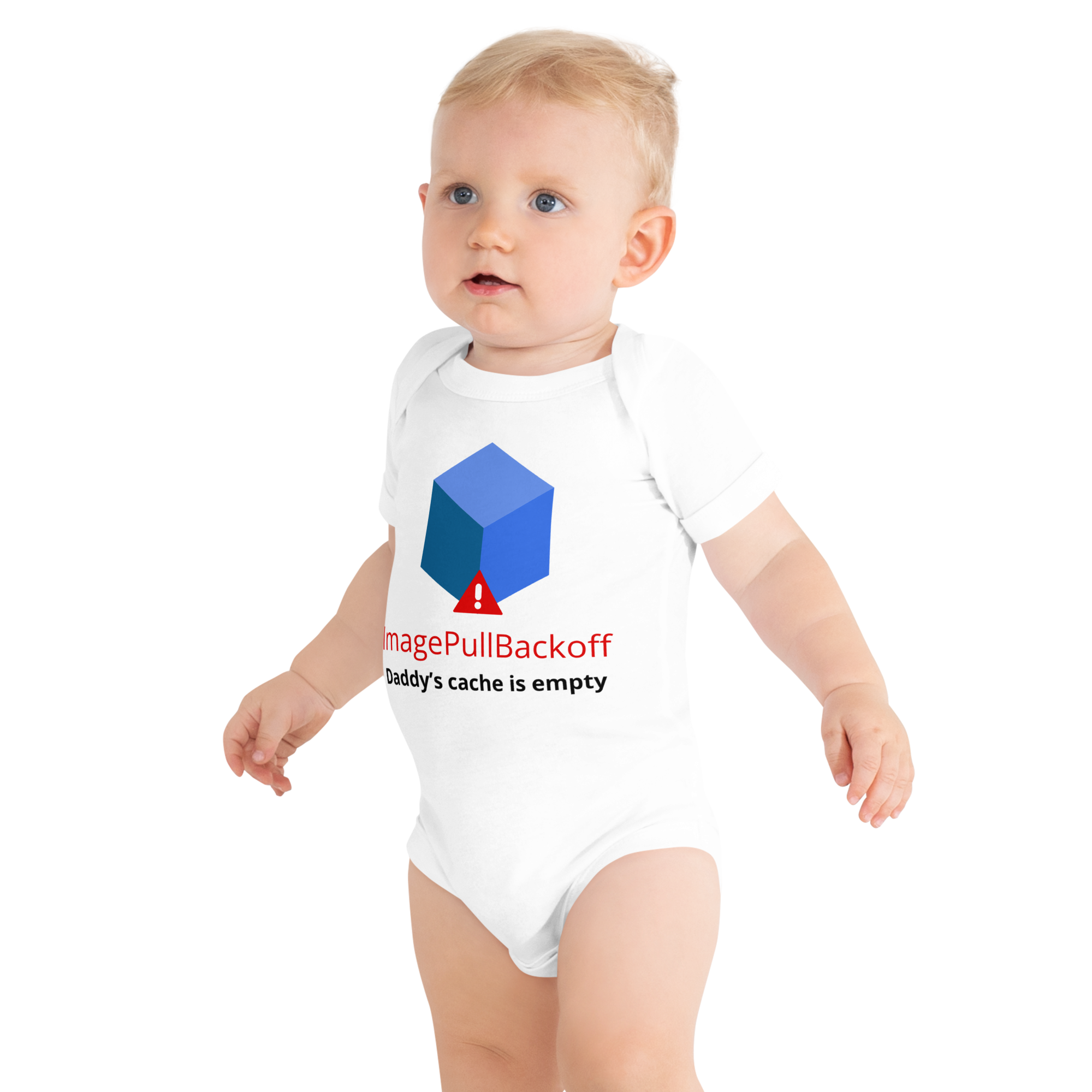 Baby Short Sleeve One Piece – ImagePullBackOff Edition