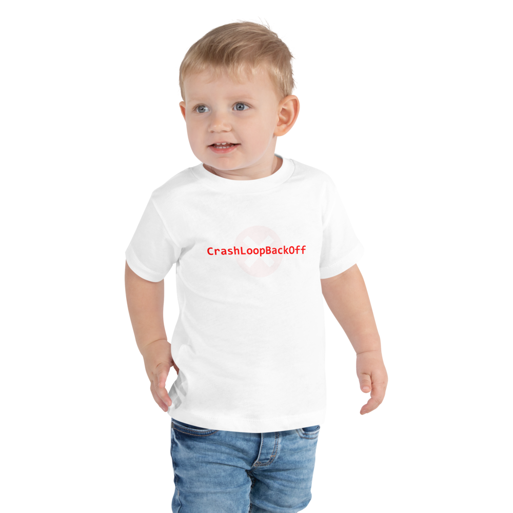 Toddler Short Sleeve Tee – CrashLoopBackOff Edition